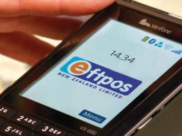 POS Terminal showing EFTPOS New Zealand logo rebranding