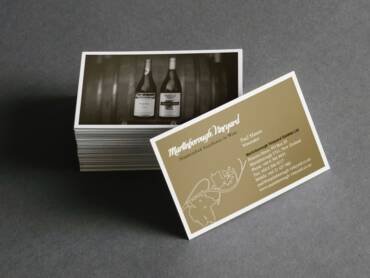 Martinborough Vineyard business card picture