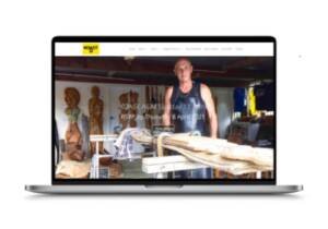 Laptop showing Kerikeri Arts Studios Open Arts Trail Website