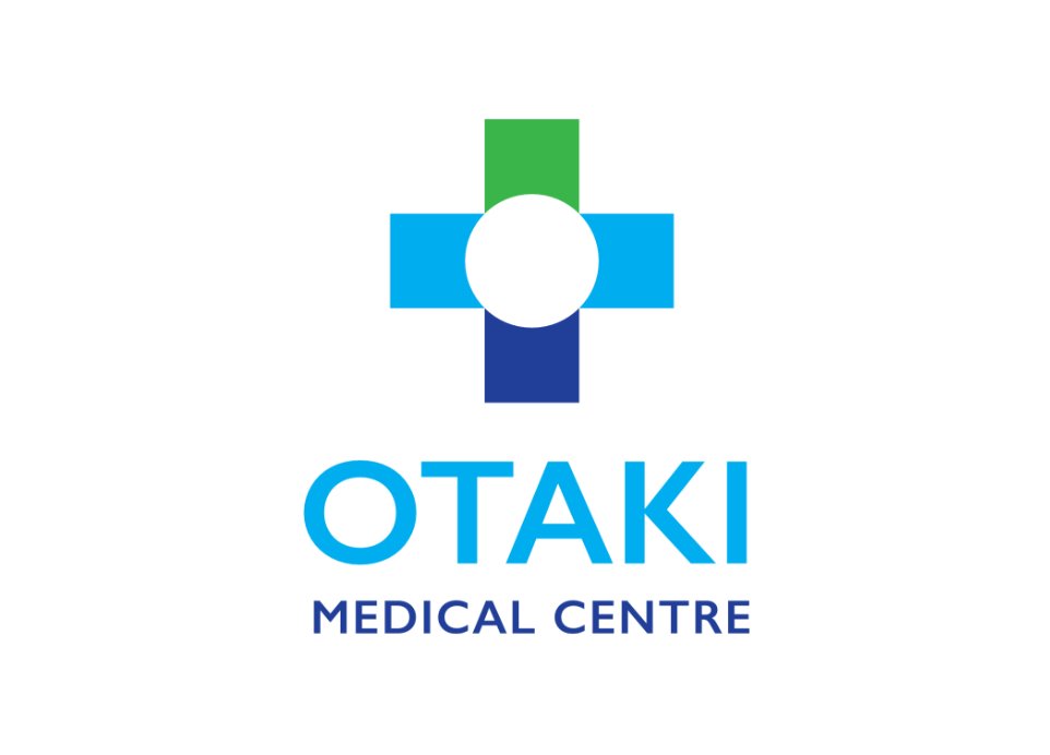 Otaki Medical Centre logo with blue cross design.