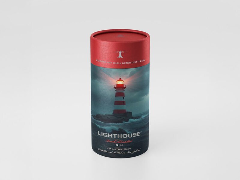 Bottle of Lighthouse Batch Distilled Gin.
