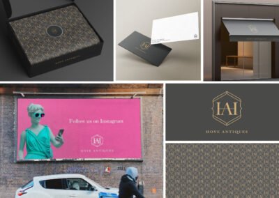 hove antiques 800 Hove Antiques brand identity – graphic design portfolio Brighton & Hove