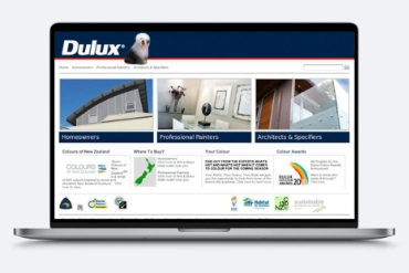 Dulux website design